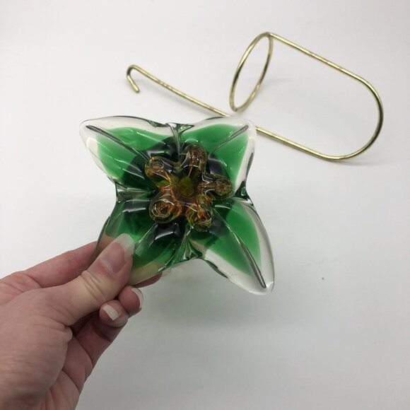 Vintage Murano Sommerso Mandruzzato Art Glass 3 Piece Hanging Bud Vase - Picture 16 of 16